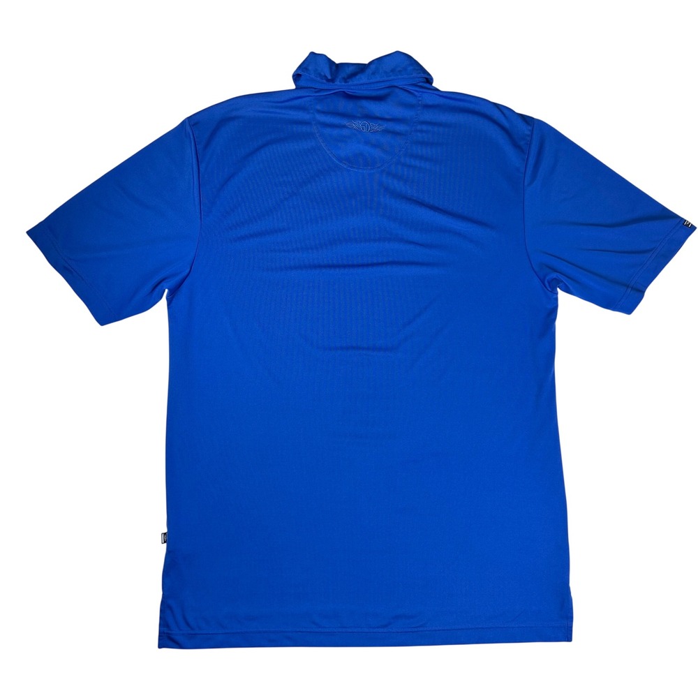 Straight Down Mens AT&T Pebble Beach Pro-Am Golf Polo Shirt Blue Medium - Picture 2 of 12